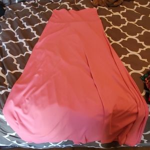 Lularoe coral_pink maxi skirt size small